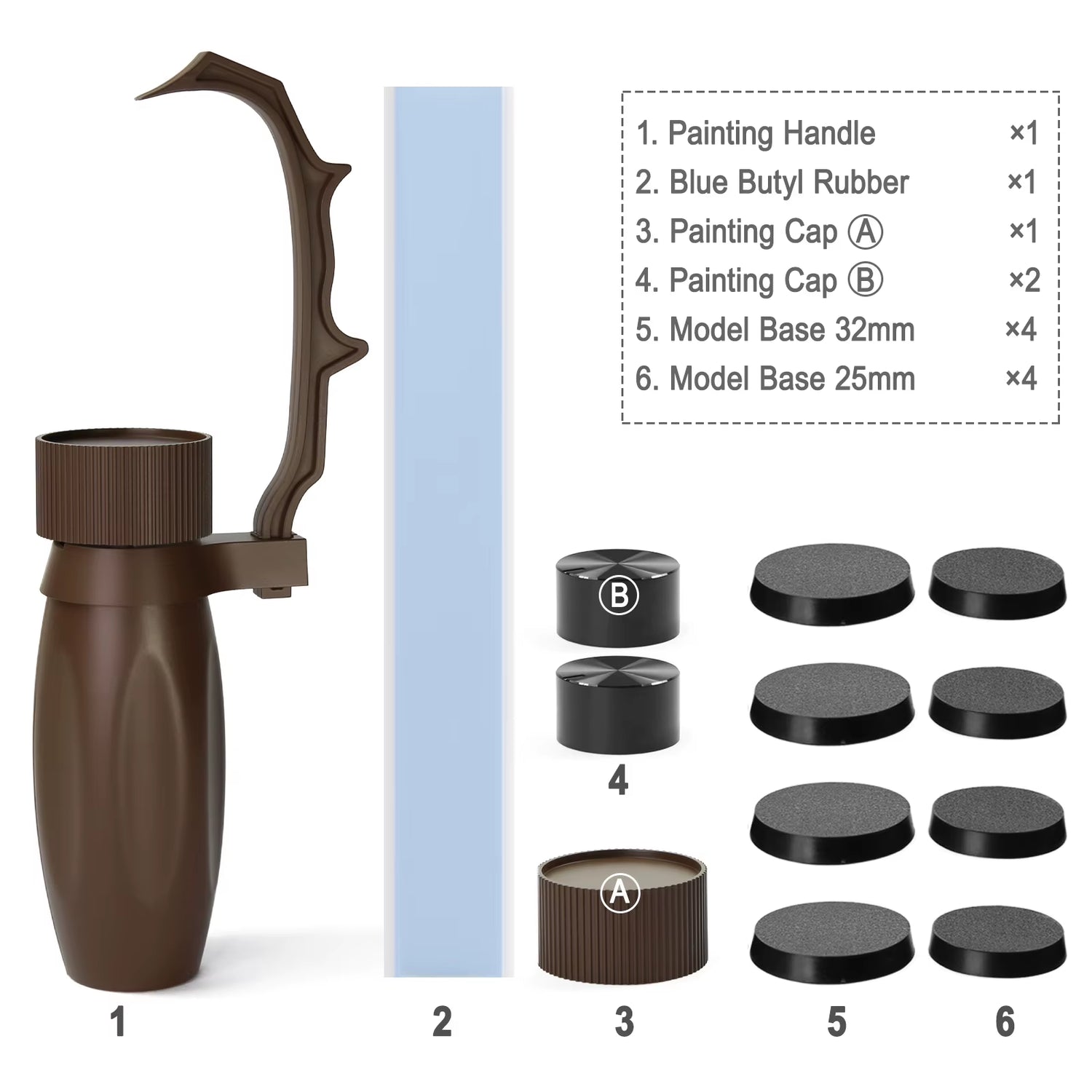 Model Handheld Painting Handle Coloring Holder Special Tools Clip for Soldiers Handicraft Gundam Wargames